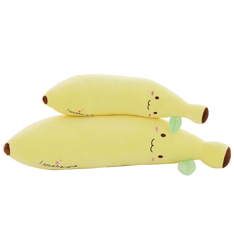 Cute banana pillow long pillow large fruit soft doll holding sleeping doll puppet - Minihomy