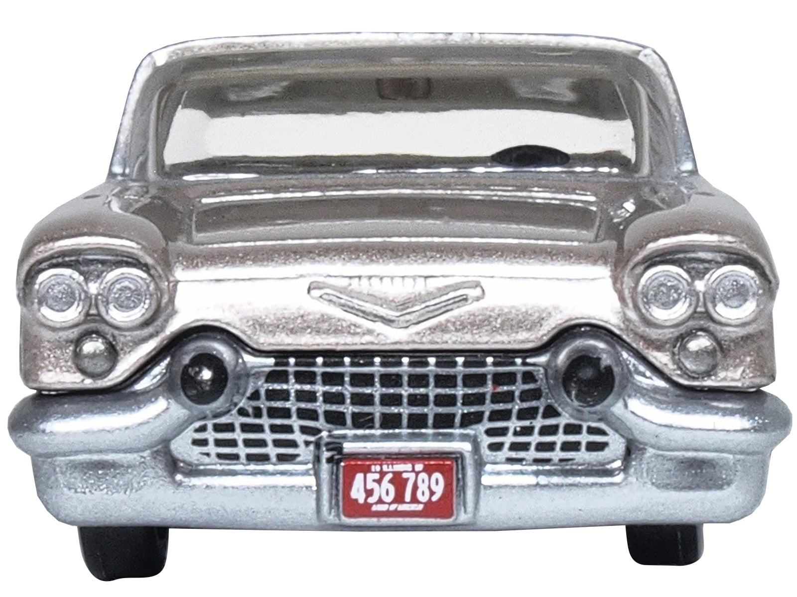 1957 Cadillac Eldorado Brougham Sandalwood Beige Metallic with Silver Top 1/87 (HO) Scale Diecast Model Car by Oxford Diecast - Minihomy