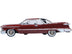 1959 Chrysler Imperial Crown 2 Door Hardtop Radiant Red with Black Top 1/87 (HO) Scale Diecast Model Car by Oxford Diecast - Minihomy