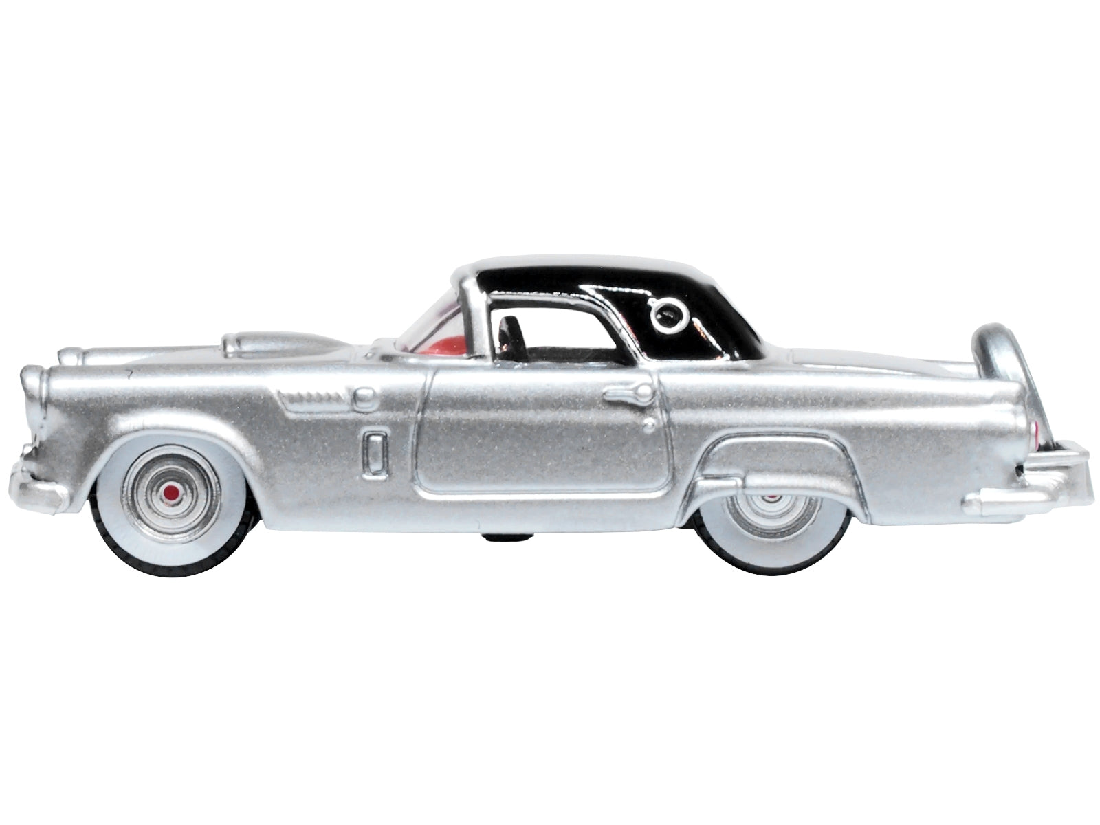 1956 Ford Thunderbird Gray Metallic with Raven Black Top 1/87 (HO) Scale Diecast Model Car by Oxford Diecast - Minihomy