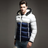 Winter Padded Coat Stitching Hood