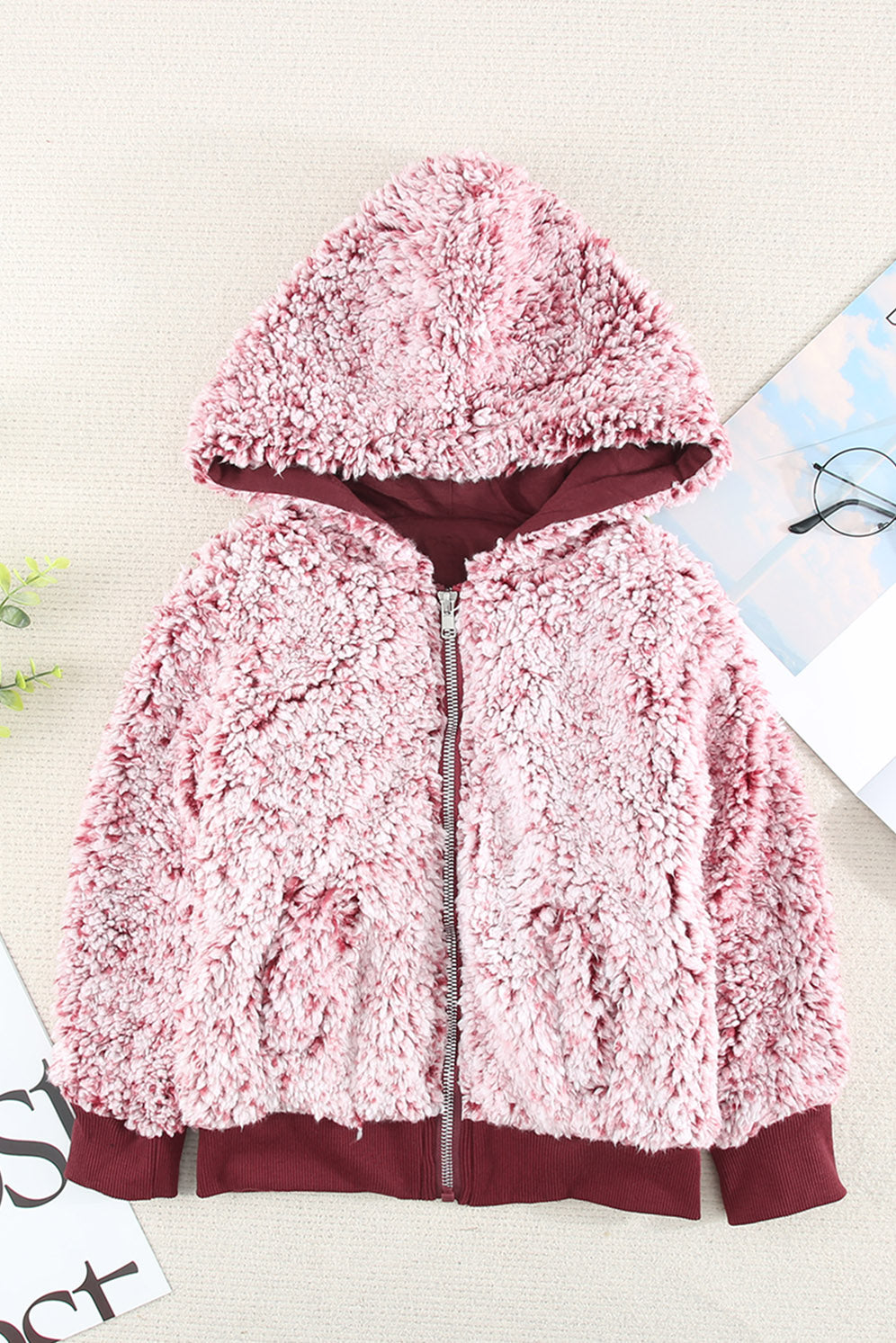 Girls Faux Fur Hooded Jacket