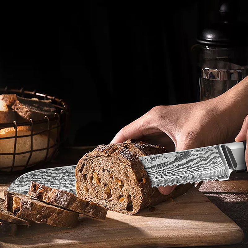 Bread Knife Damascus Bread Slicing Knife - Minihomy