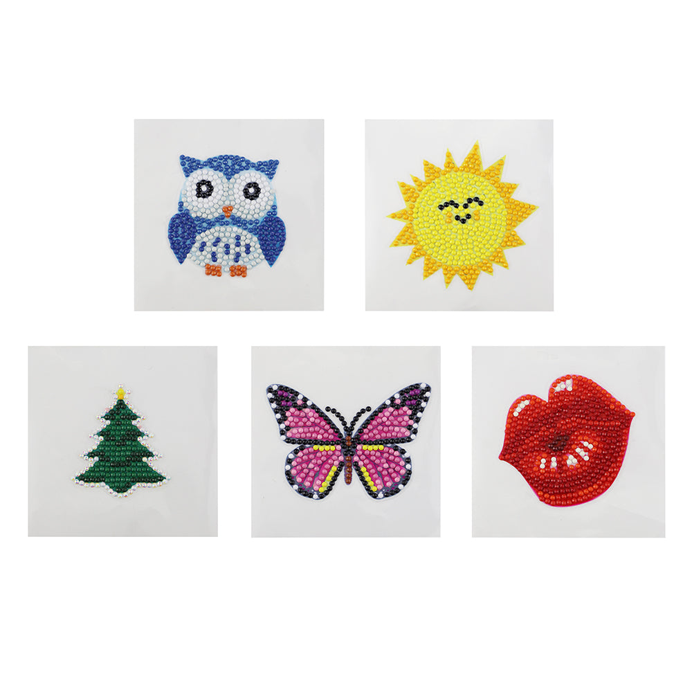 5D DIY Diamond Painting Stickers Kits For Kid Christmas Picture Stickers Kits Crafts Set Mobile Phone Cup Diamond Sticker - Minihomy