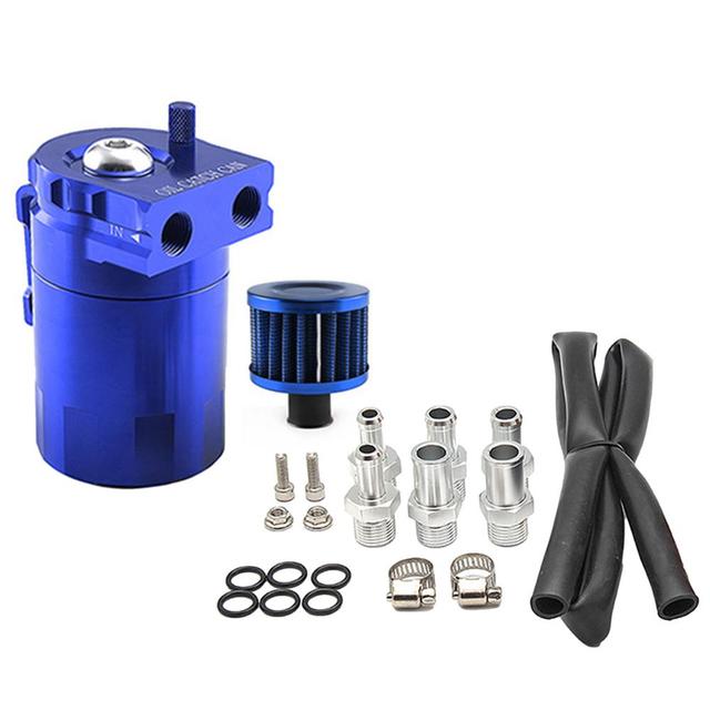 Car Modification Parts Aluminum Alloy Oil Can Breathable