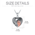 Sterling Silver Halloween Heart Pendant Photo Locket Necklace Gift for Her