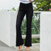 High-waist Stretch Distressed And Thin Wide-leg Pants - Minihomy