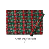 Christmas Series New Year Cloth Plaid Table Flag Insulation Pad