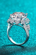 10 Carat Moissanite Flower-Shaped Ring - Minihomy