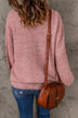 Heathered Dropped Shoulder Round Neck Sweater - Minihomy