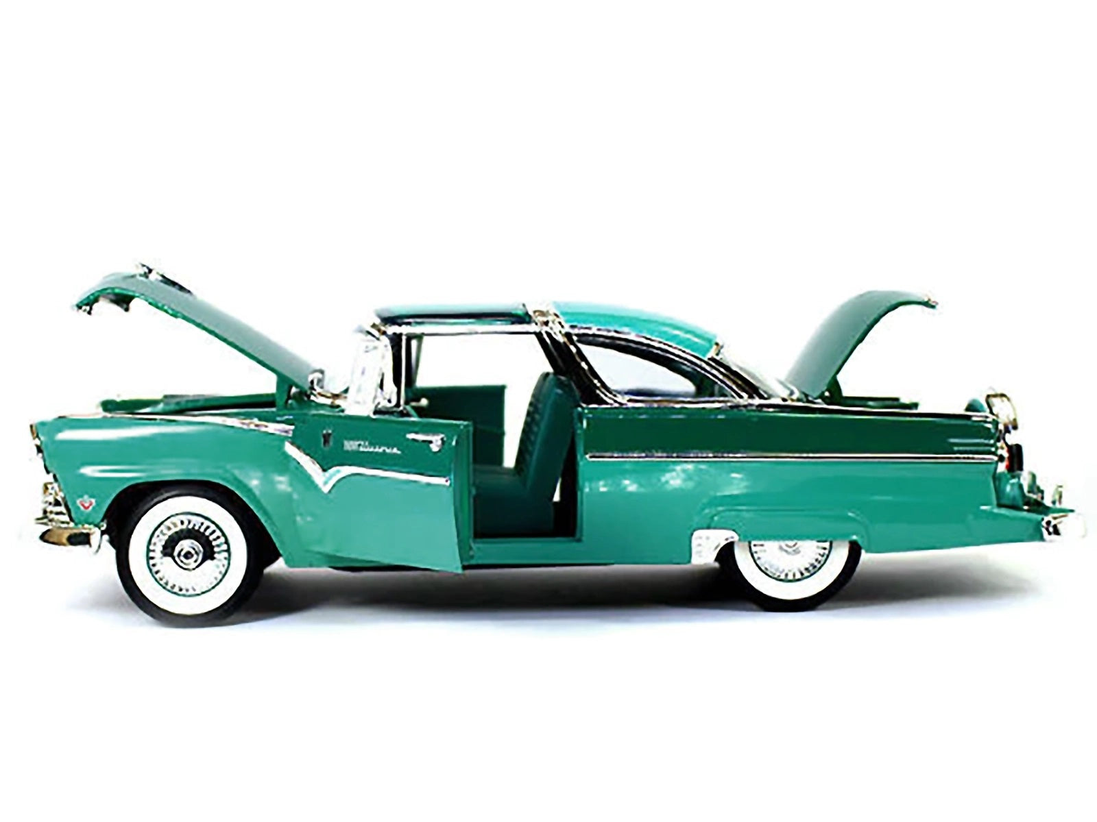 1955 Ford Fairlane Crown Victoria Green 1/18 Diecast Model Car by Road Signature - Minihomy