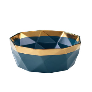 850ml Diamond shape ceramic salad bowls