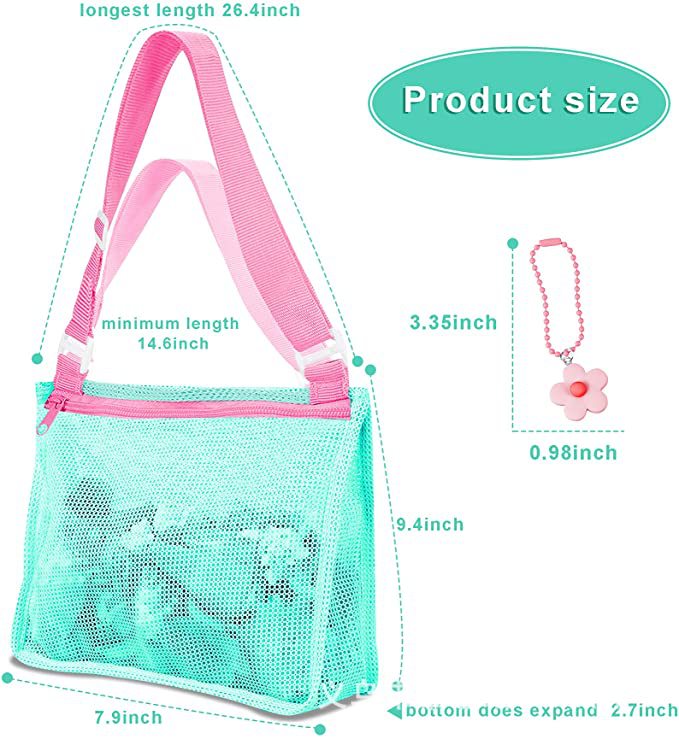 Products Children Summer Beach Toy Net Storage Bag Kid 3D Cartoon Beach Sand Shell Bag Multifunctional Portable Shoulder Mesh Bag - Minihomy