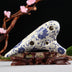 12-hole alto C-playing blue and white porcelain ocarina