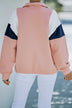 Color Block Quarter Zip Sweatshirt - Minihomy