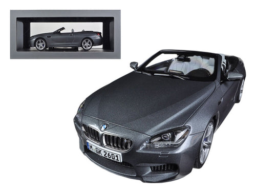 BMW M6 F12M Convertible Space Grey 1/18 Diecast Car Model by Paragon
