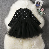 Baby Girls Spring Winter Long Sleeve Tutu Lace Dresses