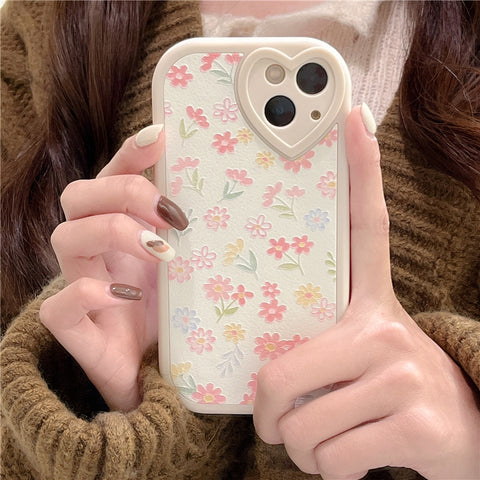 Cute Little Floral Silicone Phone Case