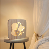 Craft home decoration wooden lamp table lamp