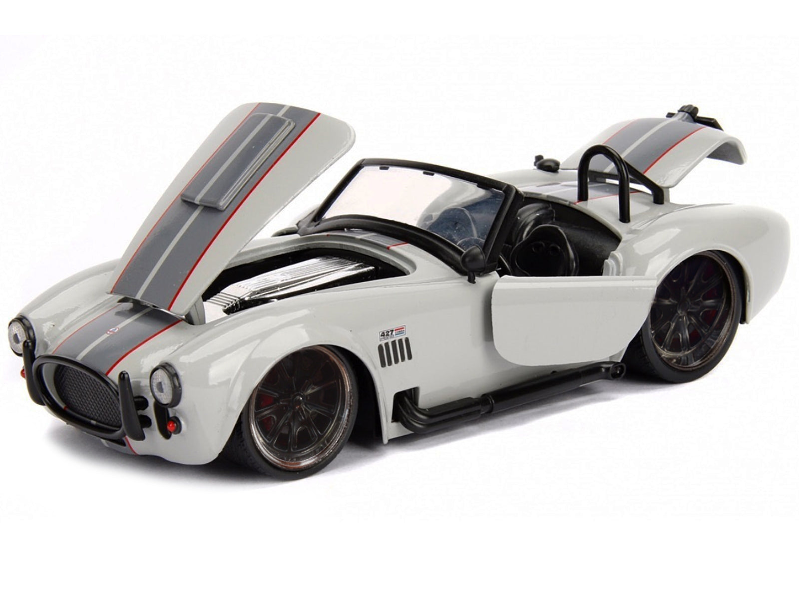 1965 Shelby Cobra 427 S/C Grey 1/24 Diecast Model Car by Jada