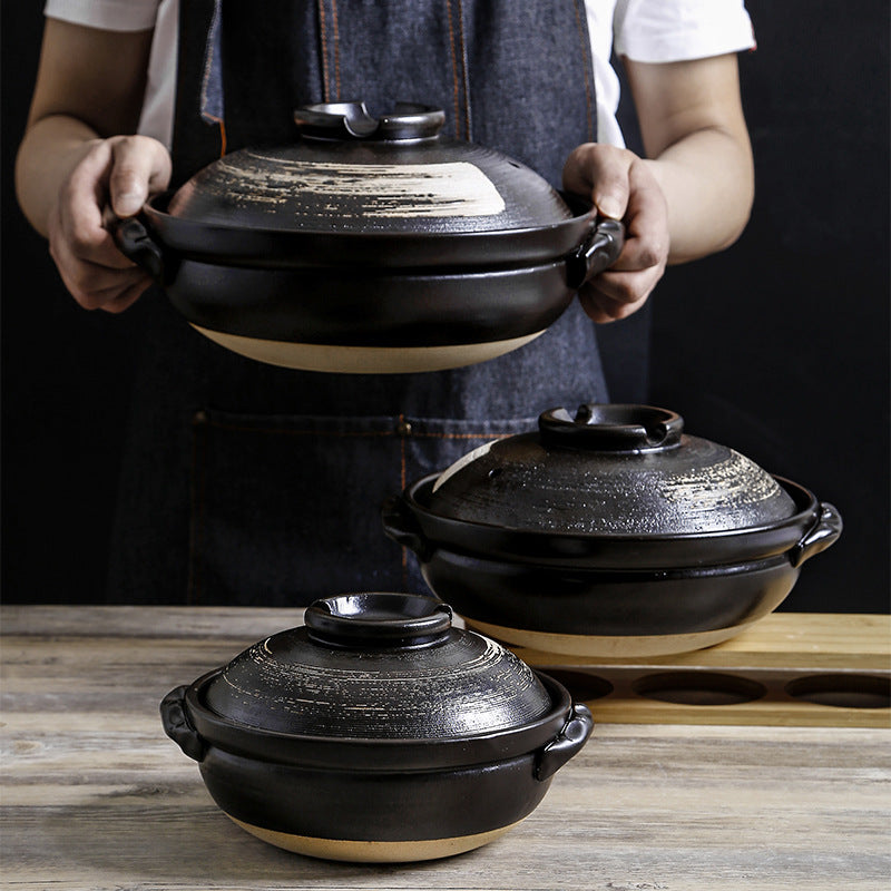 Stew Pot Soup Household Ceramic Gas Clay Pot Rice Casserole