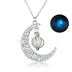 Crescent Moon Glow Necklace - Minihomy