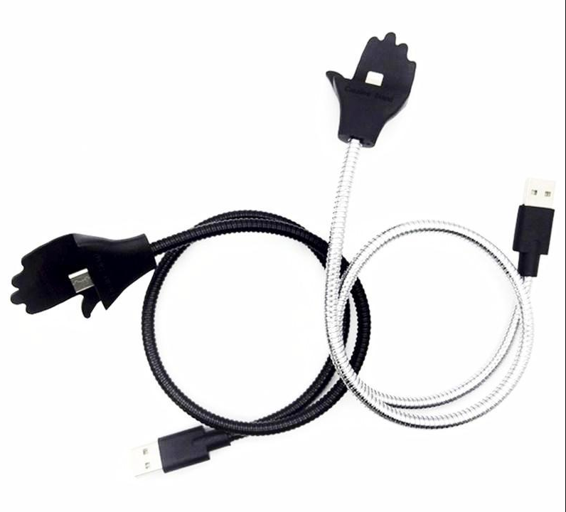 Palm off metal iphone 6 6S data line car bracket charging line