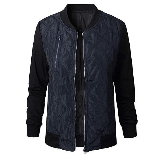 Chic Babe Bomber Jacket In Quilted Satin - Minihomy