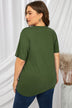 Plus Size Lip Graphic Tee Shirt - Minihomy