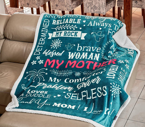 Mother's Day Gift Blanket Lambswool Quilt Winter Thickened Nap Sofa Cover Blanket