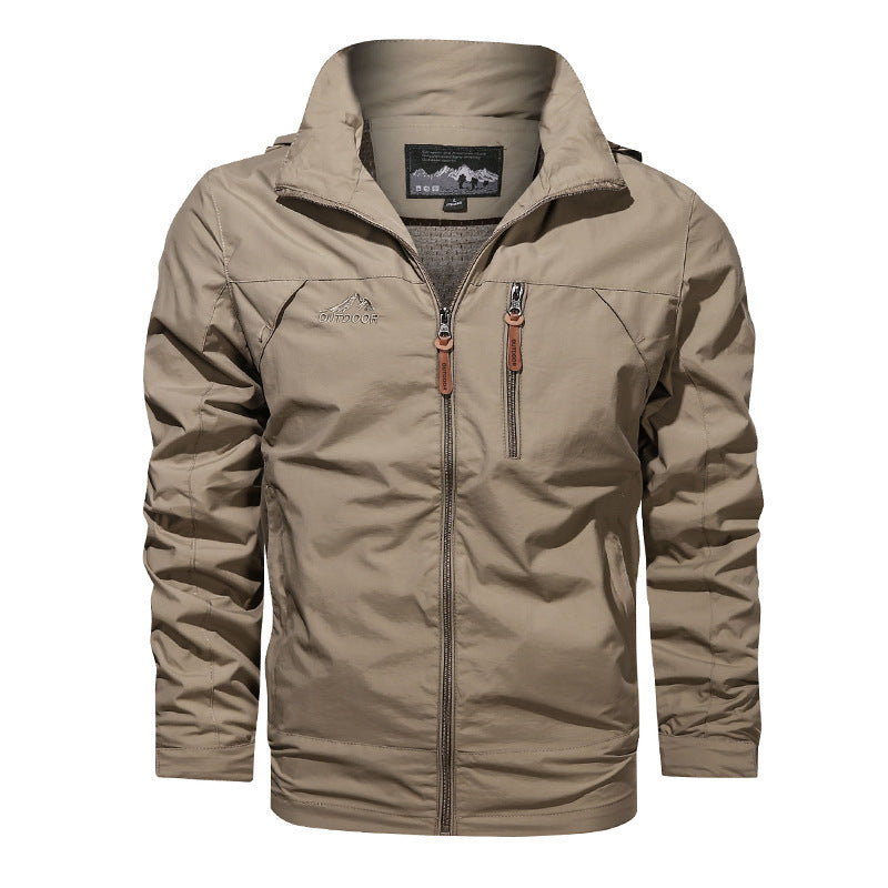 Plus Size Jacket Men's Outdoor Hooded Men's Jackets - Minihomy