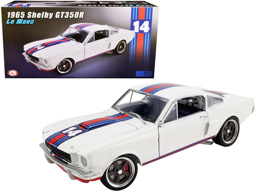 1965 Shelby GT350R Street Fighter #14 White with Red and Blue Stripes