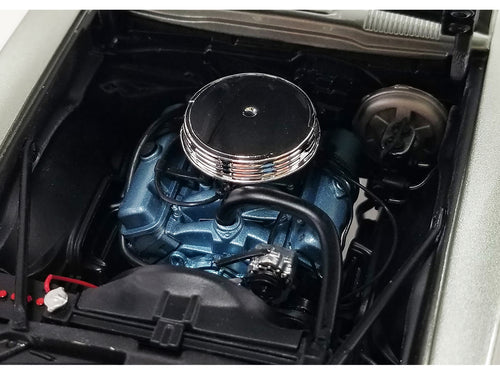 1967 Pontiac Firebird H.O. Silver Metallic with Black Top 