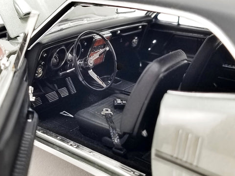 1967 Pontiac Firebird H.O. Silver Metallic with Black Top 