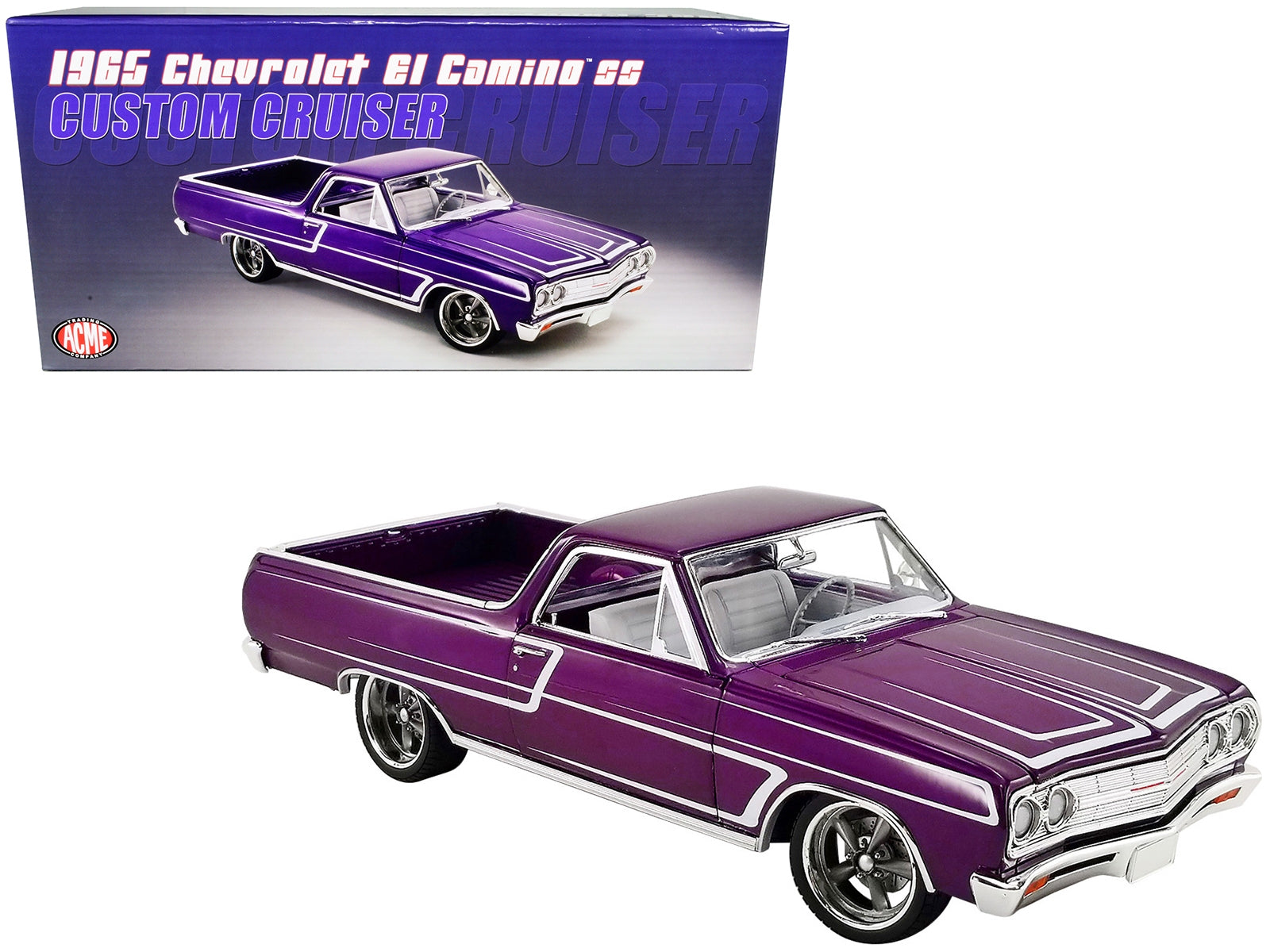 1965 Chevrolet El Camino SS "Custom Cruiser" Purple Metallic - Minihomy