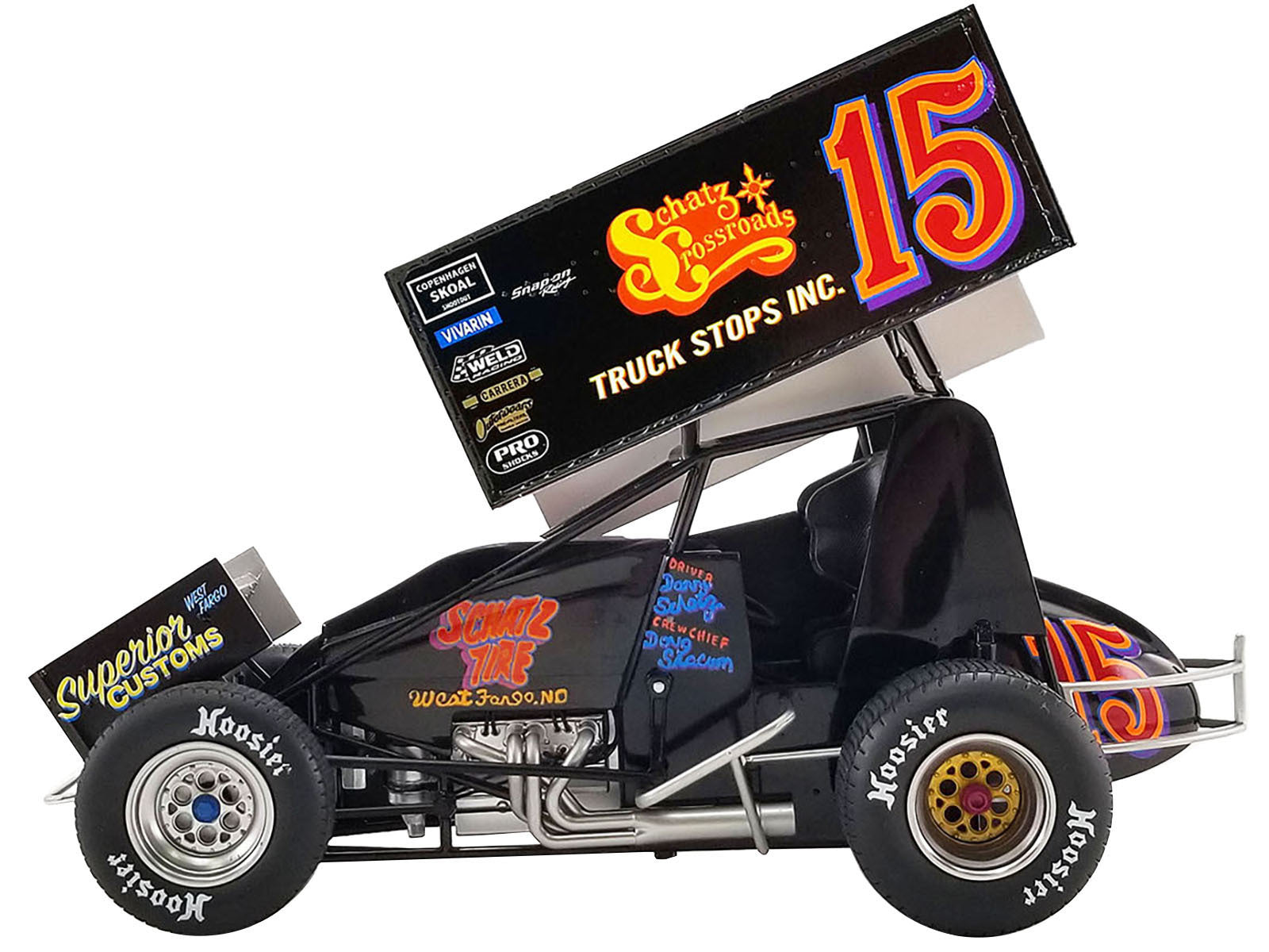 1994 Winged Sprint Car #15 Donny Schatz "Schatz Crossroads Truck Stops Inc." First 410 Sprint Win - Minihomy