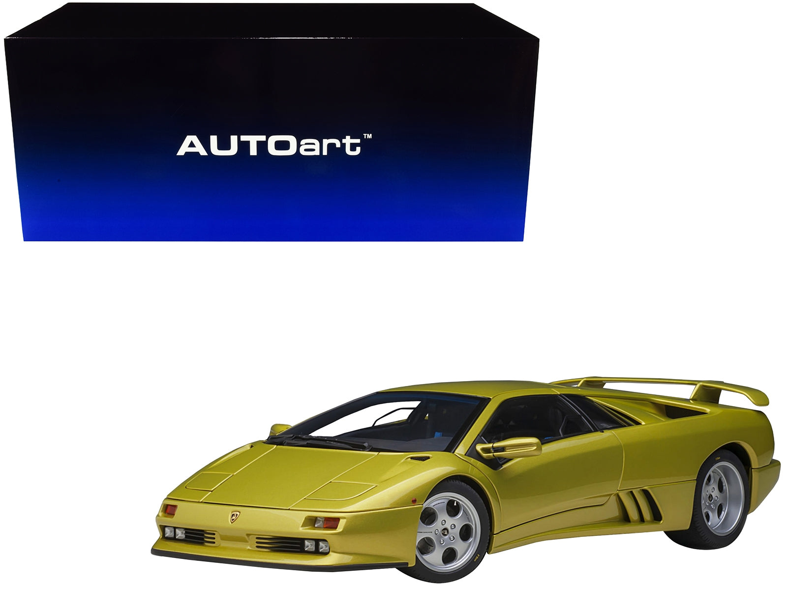 Lamborghini Diablo SE30 Giallo Spyder Yellow Metallic 1/18 Model Car by Autoart - Minihomy