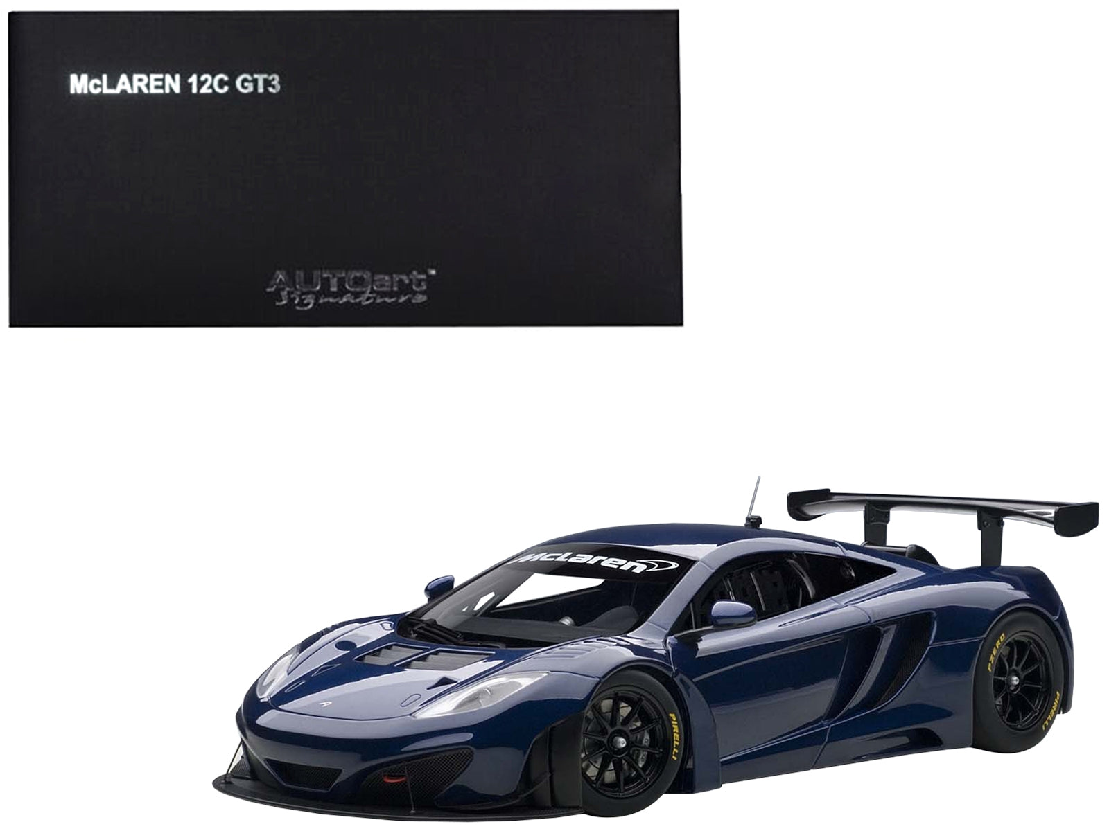 Mclaren 12C GT3 Azure Blue 1/18 Diecast Model Car by Autoart - Minihomy