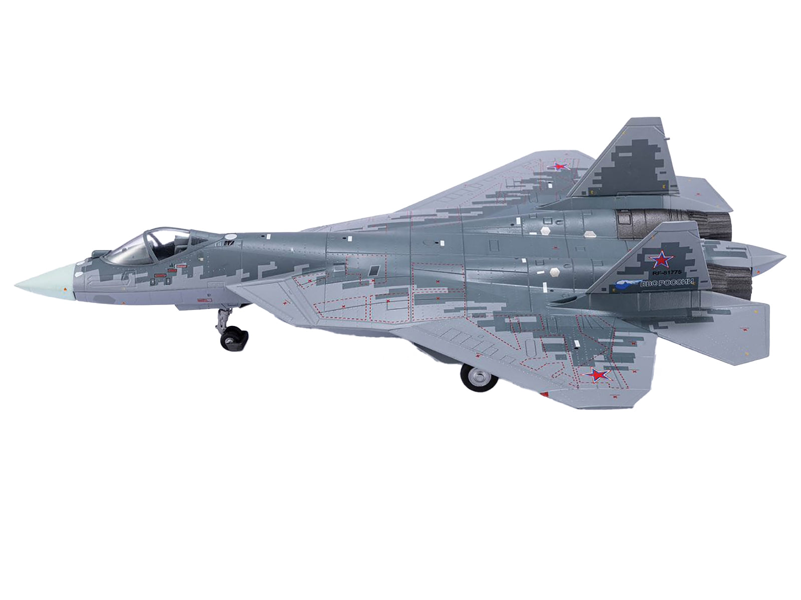 Sukhoi Su-57 Fighter Aircraft "RF-81775" Russian Air Force 1/72 Diecast Model by Air Force 1