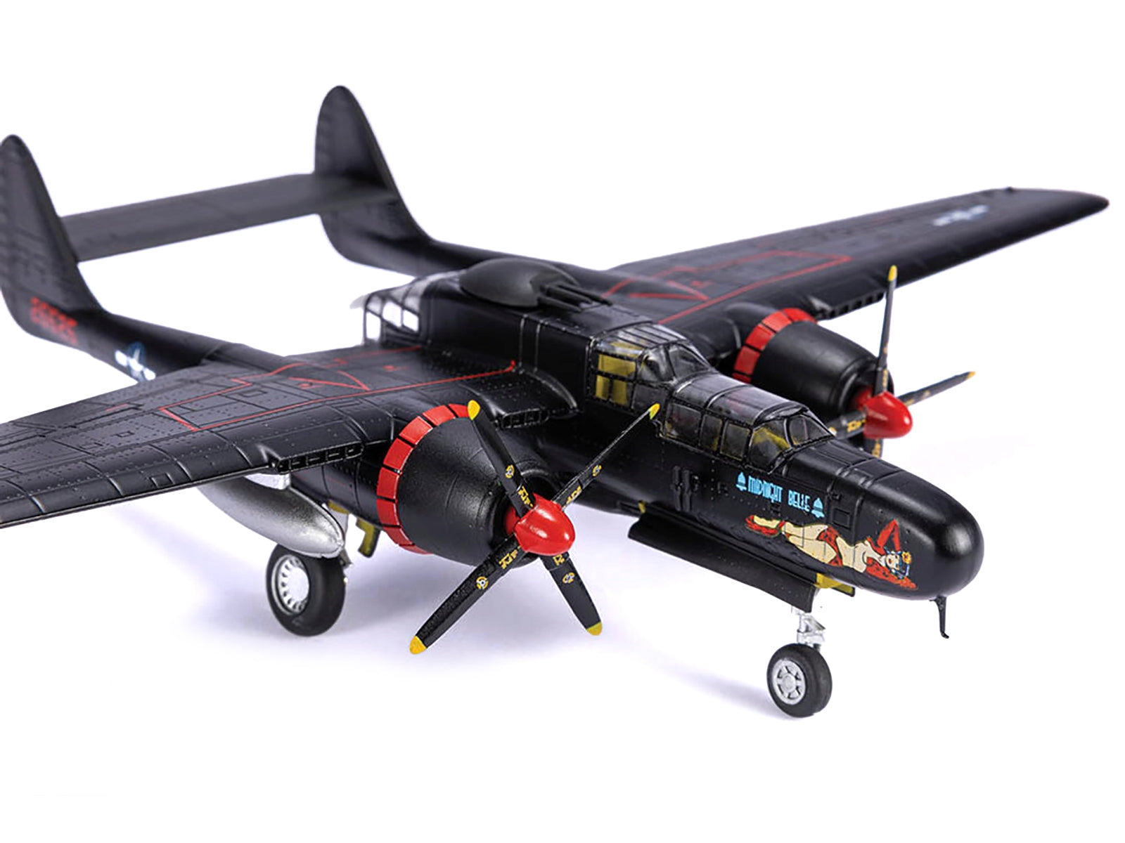 Northrop P-61B Black Widow Fighter Aircraft "Midnight Belle 6th Night Fighter Squadron" - Minihomy