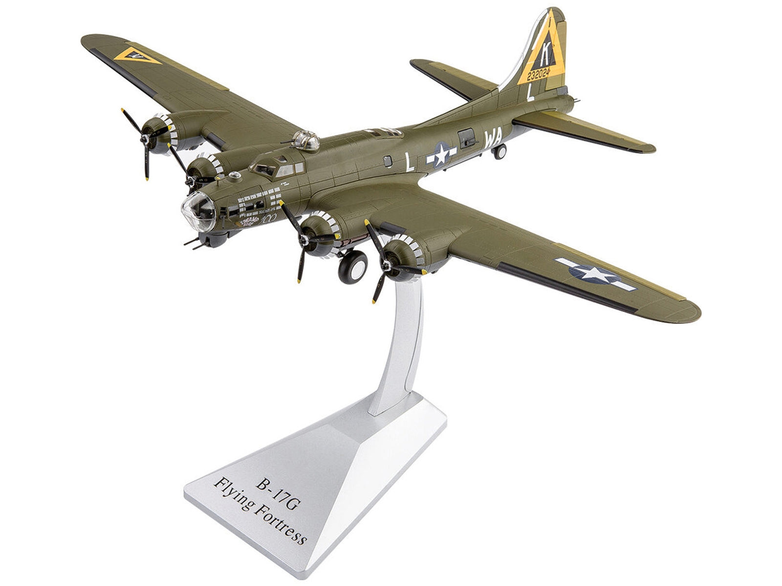 Boeing B-17G Flying Fortress Bomber Aircraft "Swamp Fire" "524th BS 379th BG" "Collector Series" 1/200 Diecast Model by Air Force 1