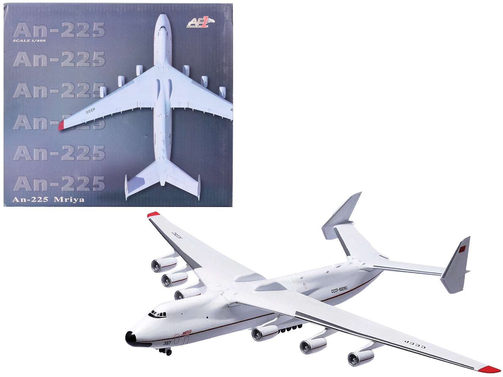 Antonov An-225 Mriya Cargo Aircraft CCCP-82060 "Russia" 1/400 Diecast Model by Air Force 1 - Minihomy