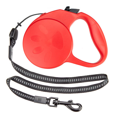 10-foot Red Extra-Small Retractable Dog Leash