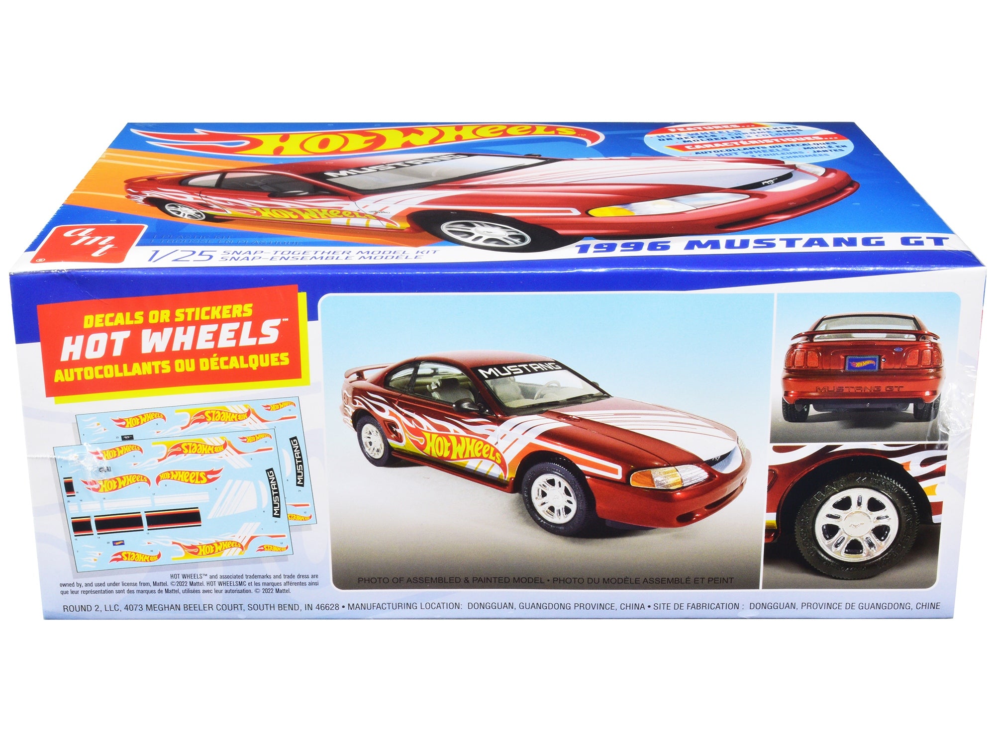 Skill 1 Snap Model Kit 1996 Ford Mustang GT "Hot Wheels" 1/25 Scale Model by AMT