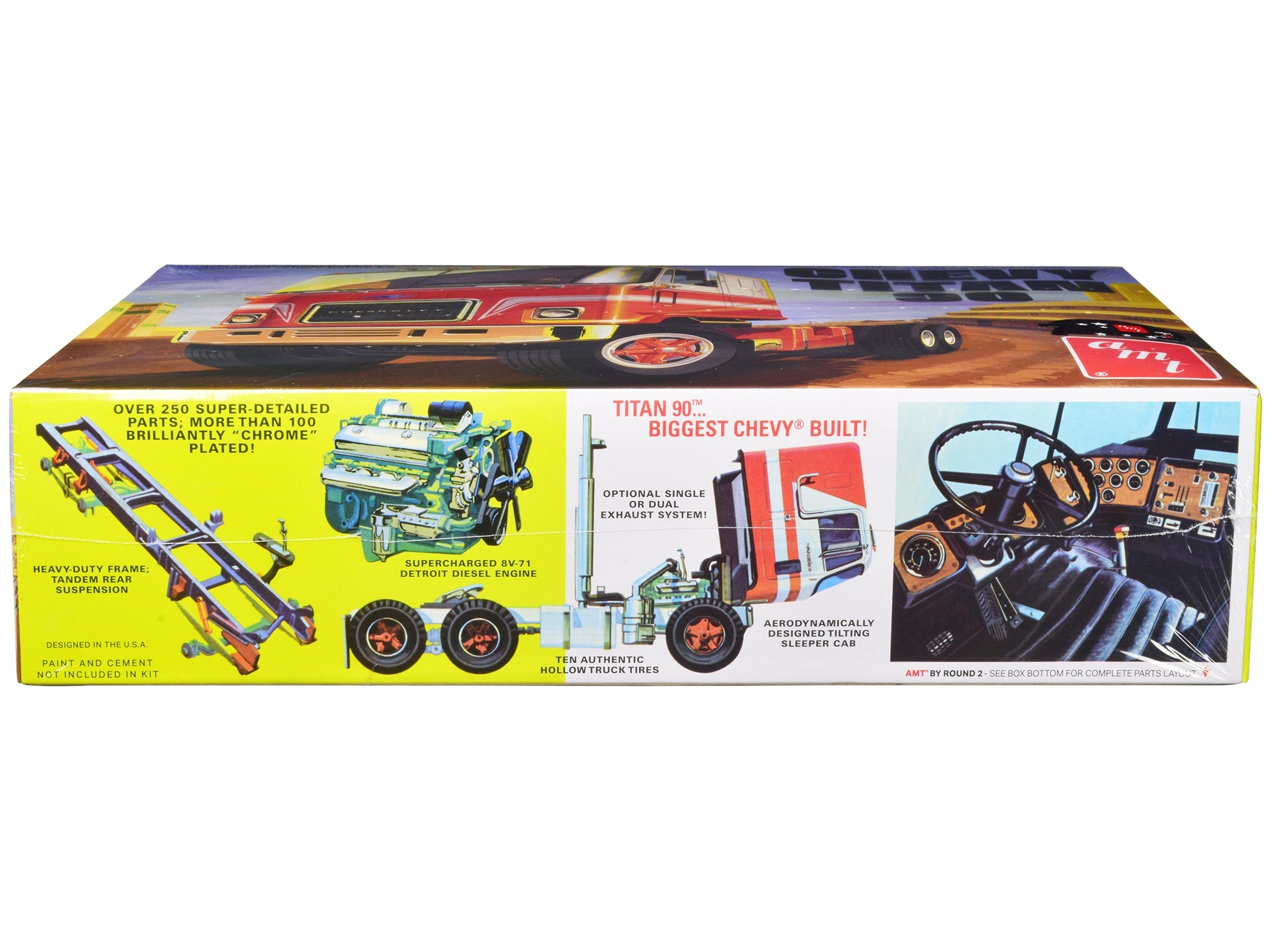 Skill 3 Model Kit Chevrolet Titan 90 Tractor Truck 1/25 Scale Model by AMT