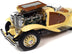 1935 Duesenberg SSJ Speedster Yukon Gold and Chocolate Brown 1/18 Diecast Model Car by Auto World - Minihomy