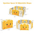 14-Panel Foldable Baby with Sound - Color: Yellow - Minihomy