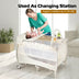 Foldable Safety  Baby Playard for Toddler Infant with Changing Station-Beige - Color: Beige - Minihomy