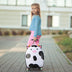 16 Inch Kids Rolling Luggage with 2 Flashing Wheels and Telescoping Handle-Pink - Minihomy