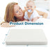 38 x 26 Inch Dual Sided Pack and Play Baby Mattress Pad with Removable Washable Cover-White - Minihomy